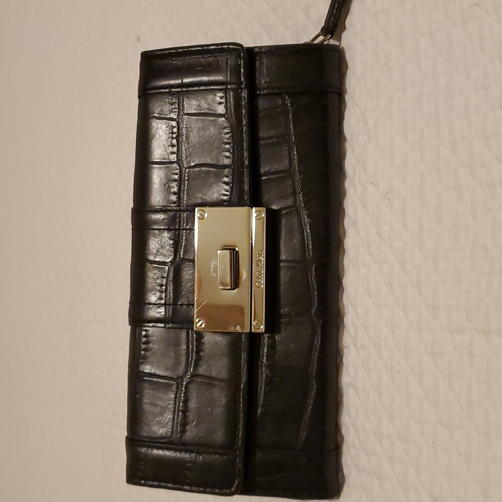 Calvin Klein black leather wallet.
